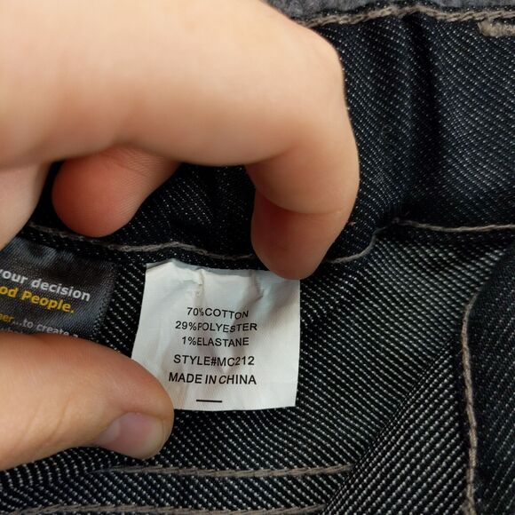 Mcdonalds Employee Uniform Pants Mens Size 38x31 Gray Black Belt Loops - Picture 13 of 13